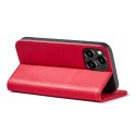 Magnet Fancy Case etui iPhone 14 Pro Max pokrowiec z klapką portfel podstawka czerwone