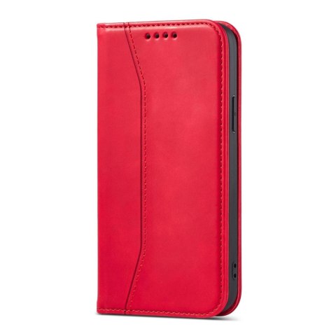 Magnet Fancy Case etui iPhone 14 Pro Max pokrowiec z klapką portfel podstawka czerwone Magnet Fancy Case etui iPhone 14 Pro Max pokrowiec z klapką portfel podstawka czerwone