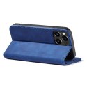 Magnet Fancy Case etui iPhone 14 Pro Max pokrowiec z klapką portfel podstawka niebieskie