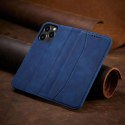 Magnet Fancy Case etui iPhone 14 Pro Max pokrowiec z klapką portfel podstawka niebieskie