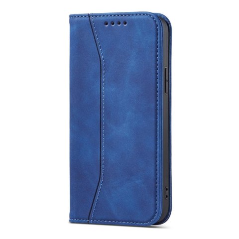 Magnet Fancy Case etui iPhone 14 Pro Max pokrowiec z klapką portfel podstawka niebieskie Magnet Fancy Case etui iPhone 14 Pro Max pokrowiec z klapką portfel podstawka niebieskie