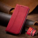 Magnet Fancy Case etui iPhone 14 Pro pokrowiec z klapką portfel podstawka czerwone