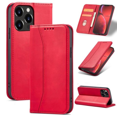 Magnet Fancy Case etui iPhone 14 Pro pokrowiec z klapką portfel podstawka czerwone Magnet Fancy Case etui iPhone 14 Pro pokrowiec z klapką portfel podstawka czerwone