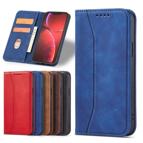 Magnet Fancy Case etui iPhone 14 Pro pokrowiec z klapką portfel podstawka niebieskie Magnet Fancy Case etui iPhone 14 Pro pokrowiec z klapką portfel podstawka niebieskie