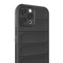 Magic Shield Case etui do iPhone 12 Pro Max elastyczny pancerny pokrowiec ciemnoniebieski