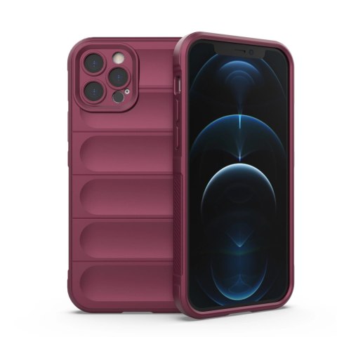 Magic Shield Case etui do iPhone 12 Pro elastyczny pancerny pokrowiec burgundowy Magic Shield Case etui do iPhone 12 Pro elastyczny pancerny pokrowiec burgundowy