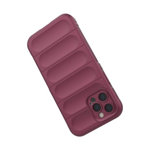 Magic Shield Case etui do iPhone 12 Pro elastyczny pancerny pokrowiec burgundowy Magic Shield Case etui do iPhone 12 Pro elastyczny pancerny pokrowiec burgundowy