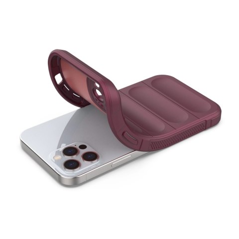 Magic Shield Case etui do iPhone 12 Pro elastyczny pancerny pokrowiec burgundowy Magic Shield Case etui do iPhone 12 Pro elastyczny pancerny pokrowiec burgundowy