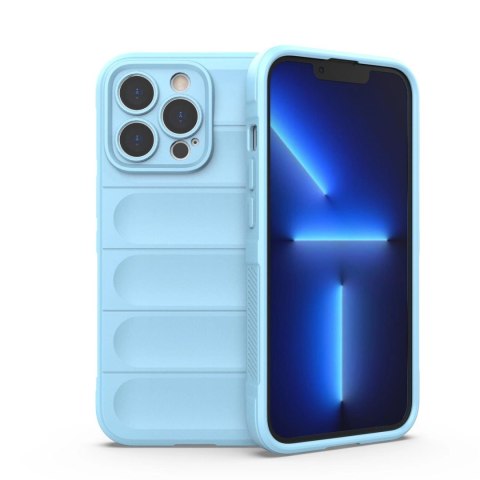 Magic Shield Case etui do iPhone 13 Pro Max elastyczny pancerny pokrowiec jasnoniebieski Magic Shield Case etui do iPhone 13 Pro Max elastyczny pancerny pokrowiec jasnoniebieski