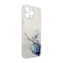 Marble Case etui do iPhone 12 Pro żelowy pokrowiec marmur niebieski Marble Case etui do iPhone 12 Pro żelowy pokrowiec marmur niebieski