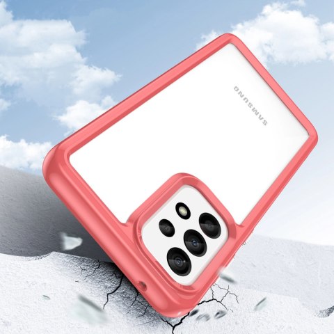 Outer Space Case etui do Samsung Galaxy A33 5G pokrowiec z elastyczną ramką czerwone Outer Space Case etui do Samsung Galaxy A33 5G pokrowiec z elastyczną ramką czerwone