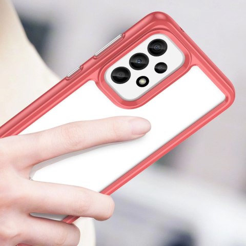 Outer Space Case etui do Samsung Galaxy A33 5G pokrowiec z elastyczną ramką czerwone Outer Space Case etui do Samsung Galaxy A33 5G pokrowiec z elastyczną ramką czerwone