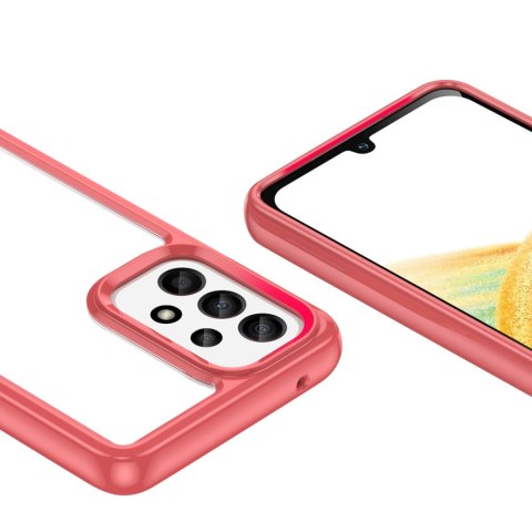 Outer Space Case etui do Samsung Galaxy A33 5G pokrowiec z elastyczną ramką czerwone Outer Space Case etui do Samsung Galaxy A33 5G pokrowiec z elastyczną ramką czerwone