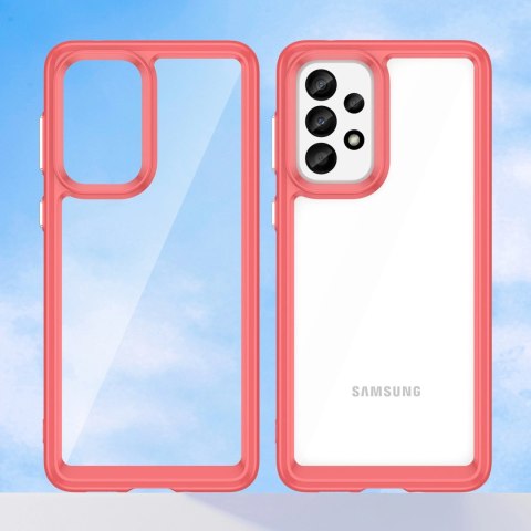 Outer Space Case etui do Samsung Galaxy A33 5G pokrowiec z elastyczną ramką czerwone Outer Space Case etui do Samsung Galaxy A33 5G pokrowiec z elastyczną ramką czerwone