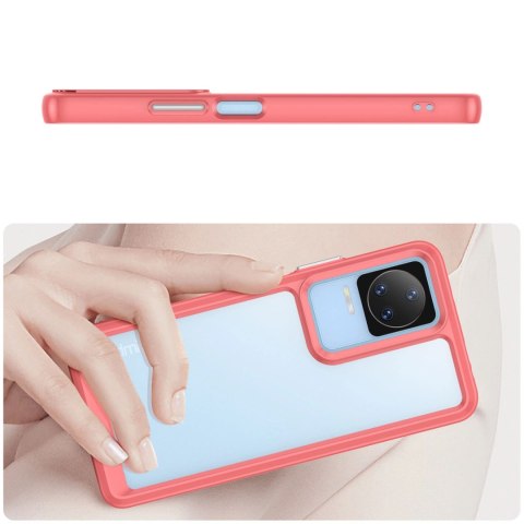 Outer Space Case etui do Xiaomi Poco F4 5G pokrowiec z elastyczną ramką czerwone Outer Space Case etui do Xiaomi Poco F4 5G pokrowiec z elastyczną ramką czerwone