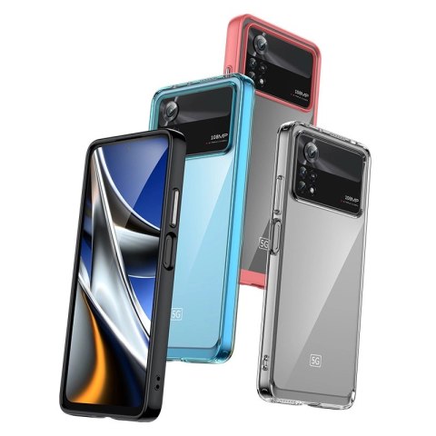 Outer Space Case etui Xiaomi Poco X4 Pro 5G pokrowiec z elastyczną ramką czarne Outer Space Case etui Xiaomi Poco X4 Pro 5G pokrowiec z elastyczną ramką czarne