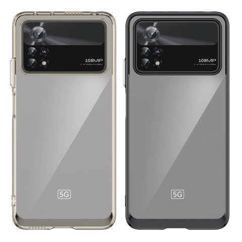 Outer Space Case etui Xiaomi Poco X4 Pro 5G pokrowiec z elastyczną ramką czarne Outer Space Case etui Xiaomi Poco X4 Pro 5G pokrowiec z elastyczną ramką czarne