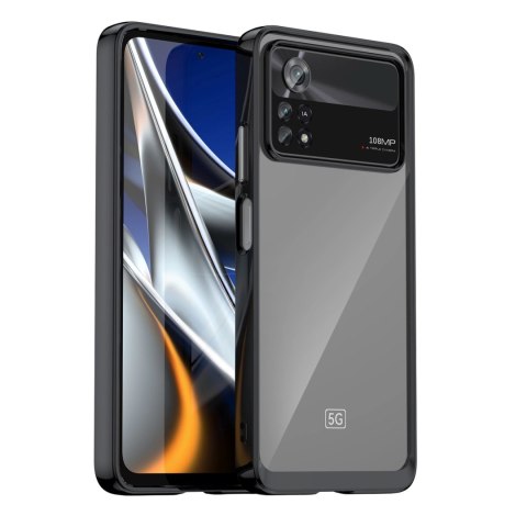 Outer Space Case etui Xiaomi Poco X4 Pro 5G pokrowiec z elastyczną ramką czarne Outer Space Case etui Xiaomi Poco X4 Pro 5G pokrowiec z elastyczną ramką czarne
