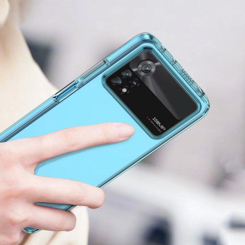 Outer Space Case etui Xiaomi Poco X4 Pro 5G pokrowiec z elastyczną ramką niebieskie Outer Space Case etui Xiaomi Poco X4 Pro 5G pokrowiec z elastyczną ramką niebieskie