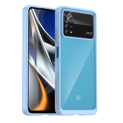 Outer Space Case etui Xiaomi Poco X4 Pro 5G pokrowiec z elastyczną ramką niebieskie Outer Space Case etui Xiaomi Poco X4 Pro 5G pokrowiec z elastyczną ramką niebieskie