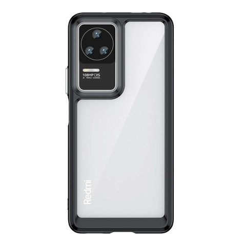Outer Space Case etui Xiaomi Poco F4 5G pokrowiec z elastyczną ramką czarne Outer Space Case etui Xiaomi Poco F4 5G pokrowiec z elastyczną ramką czarne