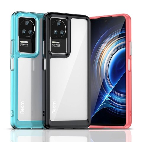 Outer Space Case etui Xiaomi Poco F4 5G pokrowiec z elastyczną ramką czarne Outer Space Case etui Xiaomi Poco F4 5G pokrowiec z elastyczną ramką czarne