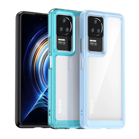 Outer Space Case etui Xiaomi Poco F4 5G pokrowiec z elastyczną ramką czarne Outer Space Case etui Xiaomi Poco F4 5G pokrowiec z elastyczną ramką czarne