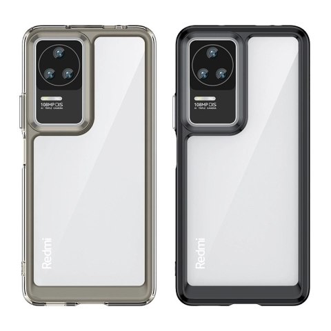 Outer Space Case etui Xiaomi Poco F4 5G pokrowiec z elastyczną ramką czarne Outer Space Case etui Xiaomi Poco F4 5G pokrowiec z elastyczną ramką czarne