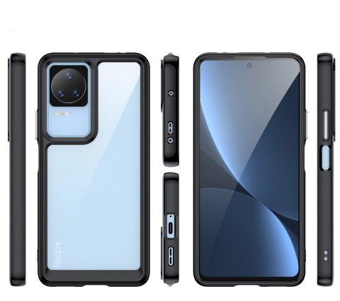 Outer Space Case etui Xiaomi Poco F4 5G pokrowiec z elastyczną ramką czarne Outer Space Case etui Xiaomi Poco F4 5G pokrowiec z elastyczną ramką czarne