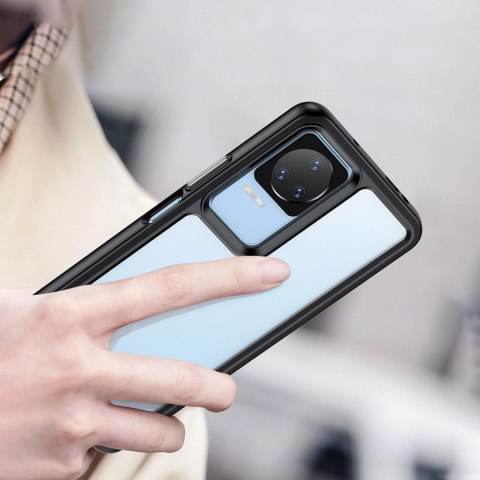 Outer Space Case etui Xiaomi Poco F4 5G pokrowiec z elastyczną ramką czarne Outer Space Case etui Xiaomi Poco F4 5G pokrowiec z elastyczną ramką czarne