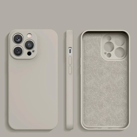 Silicone case etui iPhone 14 Plus silikonowy pokrowiec beżowe Silicone case etui iPhone 14 Plus silikonowy pokrowiec beżowe