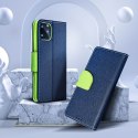 Kabura FANCY Book do XIAOMI Redmi Note 12 Pro Plus 5G granatowo limonkowy