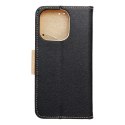 Kabura FANCY Book do IPHONE 16 Pro czarno złoty Kabura FANCY Book do IPHONE 16 Pro czarno złoty
