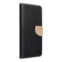 Kabura FANCY Book do SAMSUNG S23 FE czarno złoty Kabura FANCY Book do SAMSUNG S23 FE czarno złoty