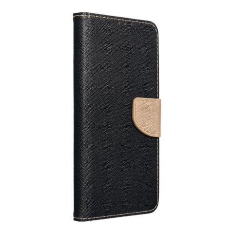 Kabura FANCY Book do SAMSUNG S23 FE czarno złoty Kabura FANCY Book do SAMSUNG S23 FE czarno złoty