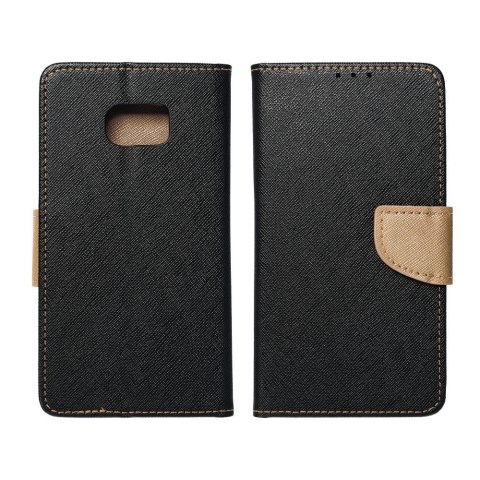 Kabura FANCY Book do SAMSUNG S23 FE czarno złoty Kabura FANCY Book do SAMSUNG S23 FE czarno złoty