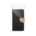 Kabura FANCY Book do SAMSUNG S23 FE czarno złoty Kabura FANCY Book do SAMSUNG S23 FE czarno złoty
