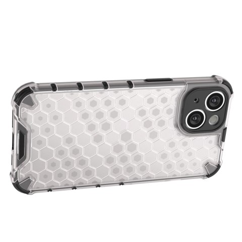 Honeycomb etui iPhone 14 Plus pancerny hybrydowy pokrowiec czarne Honeycomb etui iPhone 14 Plus pancerny hybrydowy pokrowiec czarne