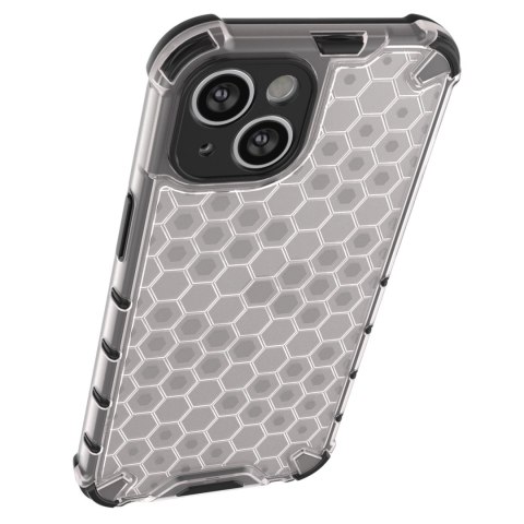 Honeycomb etui iPhone 14 Plus pancerny hybrydowy pokrowiec czarne Honeycomb etui iPhone 14 Plus pancerny hybrydowy pokrowiec czarne