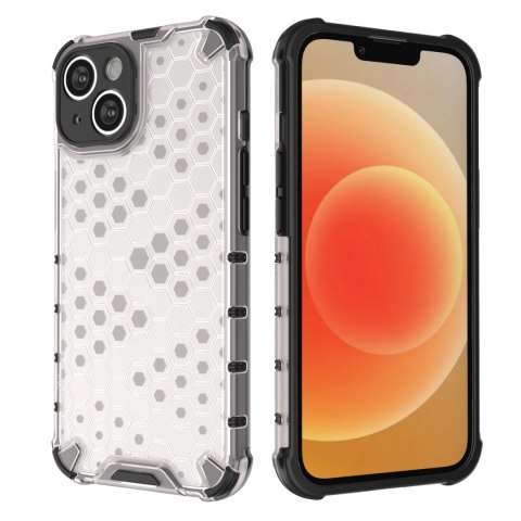 Honeycomb etui iPhone 14 Plus pancerny hybrydowy pokrowiec czarne Honeycomb etui iPhone 14 Plus pancerny hybrydowy pokrowiec czarne