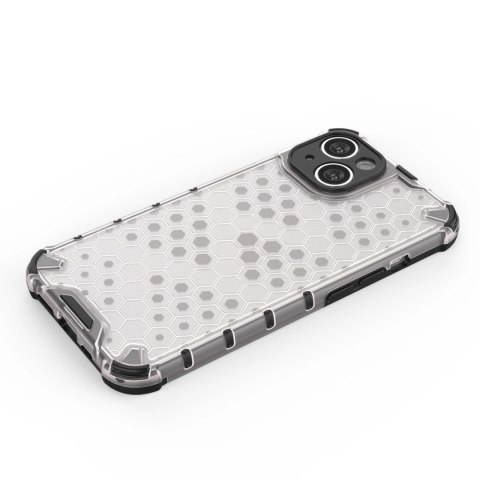 Honeycomb etui iPhone 14 Plus pancerny hybrydowy pokrowiec czarne Honeycomb etui iPhone 14 Plus pancerny hybrydowy pokrowiec czarne