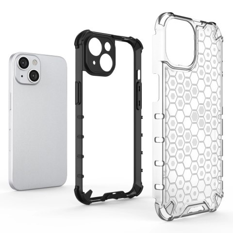 Honeycomb etui iPhone 14 Plus pancerny hybrydowy pokrowiec przezroczyste Honeycomb etui iPhone 14 Plus pancerny hybrydowy pokrowiec przezroczyste