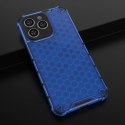 Honeycomb etui iPhone 14 Pro Max pancerny hybrydowy pokrowiec niebieskie