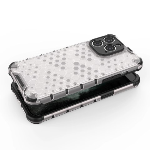 Honeycomb etui iPhone 14 Pro pancerny hybrydowy pokrowiec czarne Honeycomb etui iPhone 14 Pro pancerny hybrydowy pokrowiec czarne