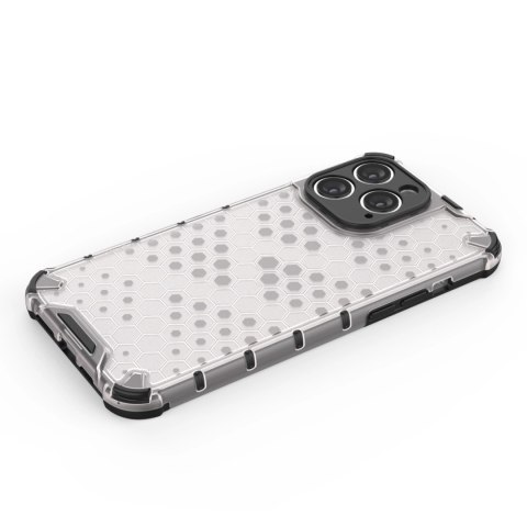 Honeycomb etui iPhone 14 Pro pancerny hybrydowy pokrowiec przezroczyste Honeycomb etui iPhone 14 Pro pancerny hybrydowy pokrowiec przezroczyste