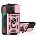 Hybrid Armor Camshield etui iPhone 14 Pro pancerny pokrowiec z osłoną na aparat różowe