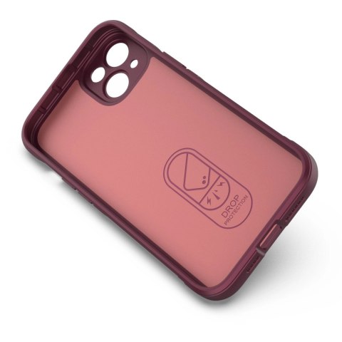 Magic Shield Case etui do iPhone 14 Plus elastyczny pancerny pokrowiec burgundowy Magic Shield Case etui do iPhone 14 Plus elastyczny pancerny pokrowiec burgundowy