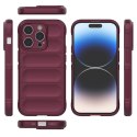 Magic Shield Case etui do iPhone 14 Pro elastyczny pancerny pokrowiec burgundowy