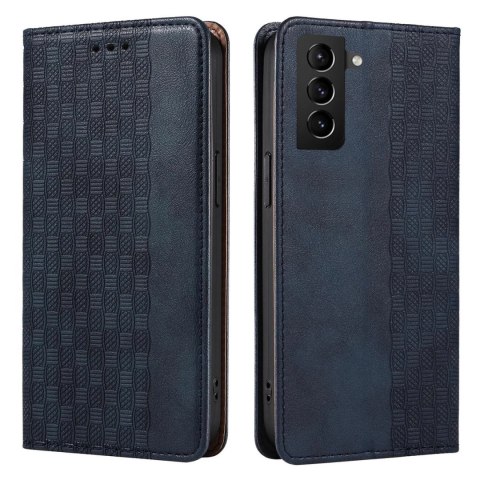 Magnet Strap Case etui Samsung Galaxy A23 5G pokrowiec z klapką portfel mini smycz podstawka niebieskie Magnet Strap Case etui Samsung Galaxy A23 5G pokrowiec z klapką portfel mini smycz podstawka niebieskie