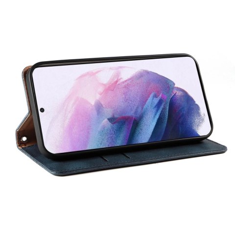 Magnet Strap Case etui Samsung Galaxy A23 5G pokrowiec z klapką portfel mini smycz podstawka niebieskie Magnet Strap Case etui Samsung Galaxy A23 5G pokrowiec z klapką portfel mini smycz podstawka niebieskie